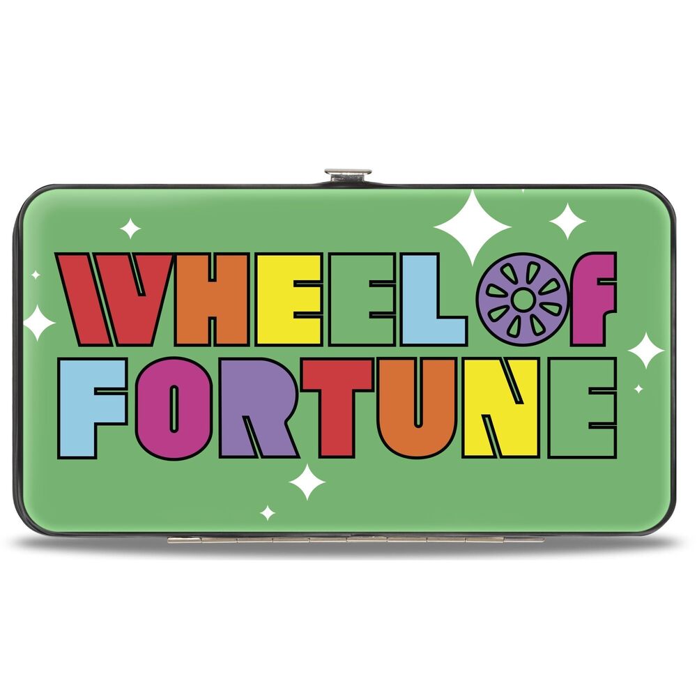 5660 Wheel Of Fortune Wallet, Hinged, Wheel Of Fortune Text Blue Purple